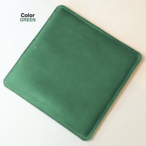 Leather chair pad, seat cushion dinning stool, square pillow seat, dining chair cushions, 12 14 16 18 square seat pad for stool image 8