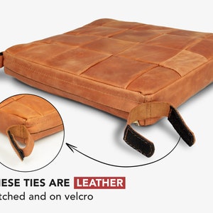 Additional ties to Leather Cushion - LeatherWood Home, Buy only if you ordered cushion
