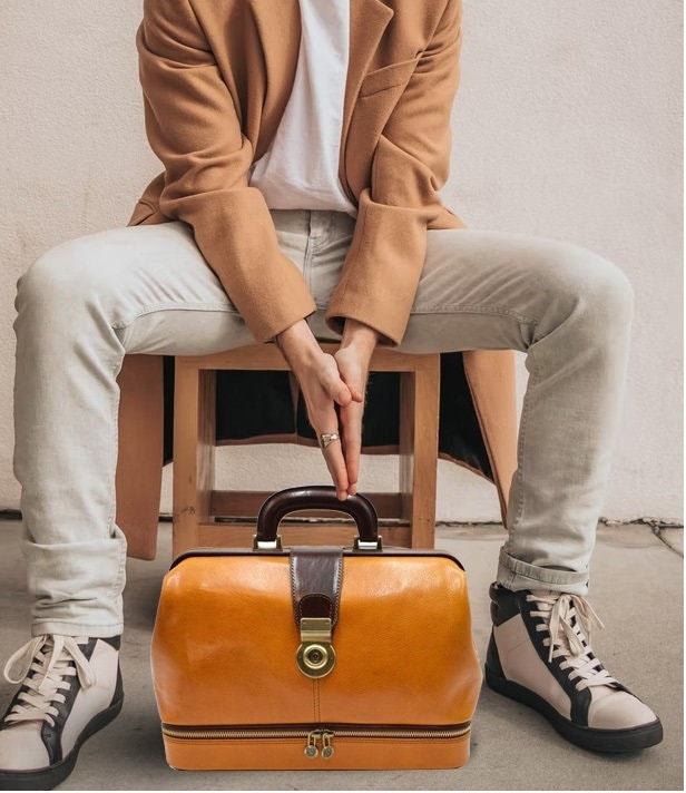 D&D - Minimal doctor bag with instrument compartment Bicolor