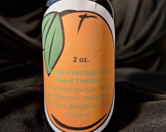 Tintura digestiva a base di scorza d'arancia, 59 ml (2 oz).