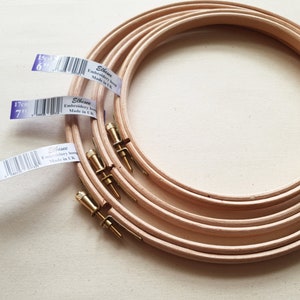 Elbesee Wooden Embroidery Hoops | Various Sizes | 6 inch | 7 inch | 8 inch