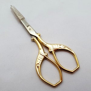 DMC Gold Plated Peacock Embroidery Scissors 3.5&quot; / 9cm
