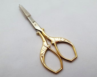 DMC Gold Plated Peacock Embroidery Scissors 3.5" / 9cm