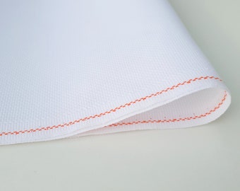 Zweigart 16ct White Aida Fabric: 100% Cotton Cross Stitch