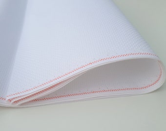 Zweigart White Aida Fabric: 11ct Cotton Cross Stitch Material