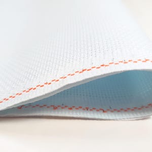 Zweigart 14ct Aida Fabric | Light Blue | Colour 550 | 100% Cotton | Precut Fabric | Various Sizes | Per Meter | Half Meter | Small Sizes