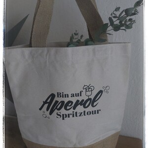 Aperol joyride sac de jute cadeau personnalisé cadeau d'anniversaire shopper image 6