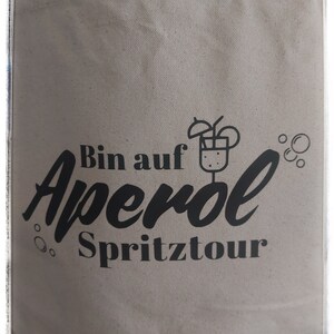 Aperol joyride sac de jute cadeau personnalisé cadeau d'anniversaire shopper image 4