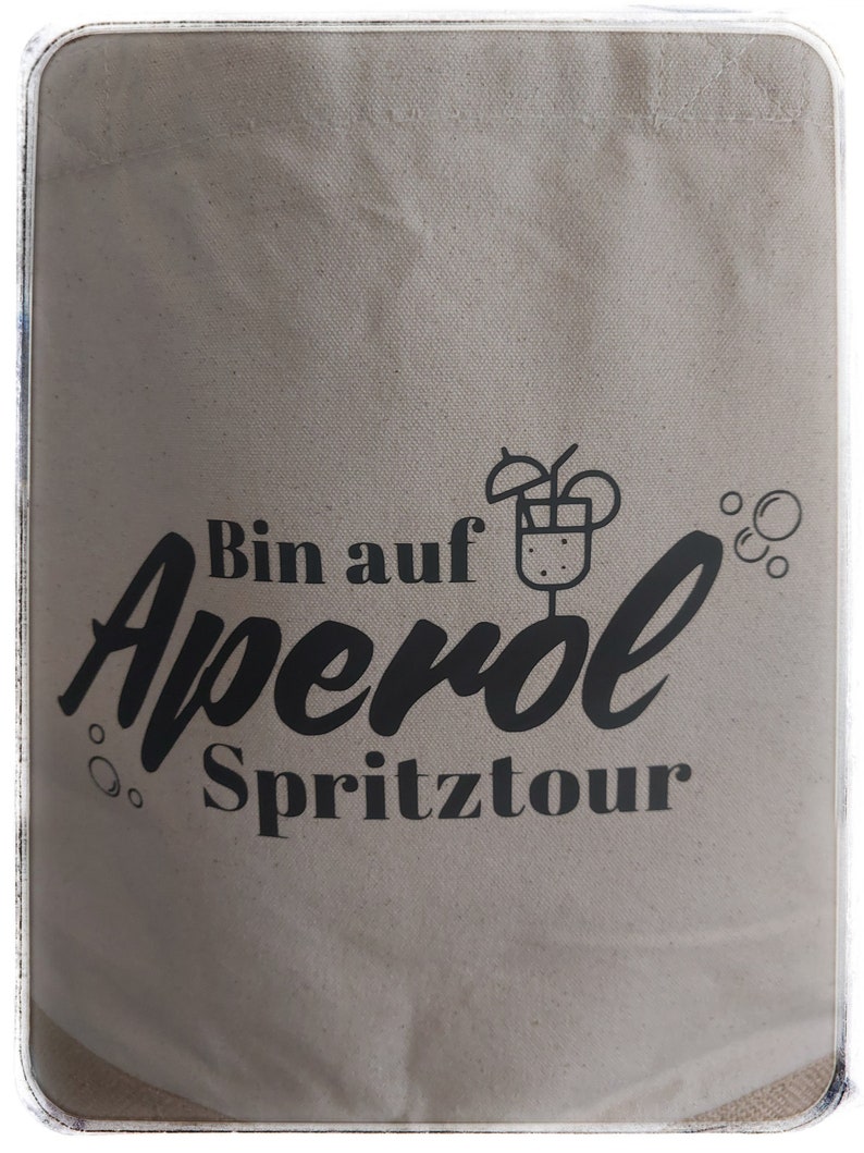 Aperol joyride sac de jute cadeau personnalisé cadeau d'anniversaire shopper image 4