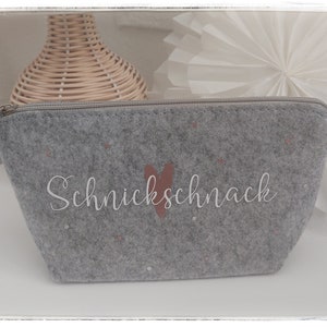 Cosmetic Bag Knickknack Felt Bag Gift Personalized Personalized Gift