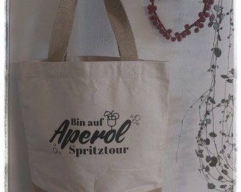 Aperol Spritztour Jutetasche Tasche personalisiert Geschenk Geburtstagsgeschenk Shopper