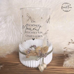 Kerzenglas vase deko