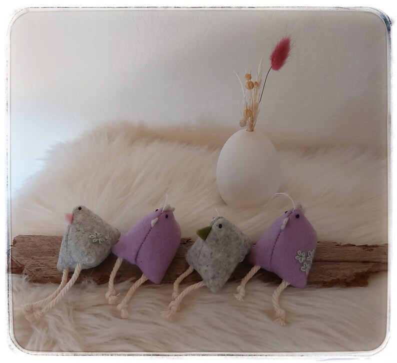 Chicken Easter chicken Felt chickens Easter decoration Spring Easter Spring decoration home decoration decoration gift image 9