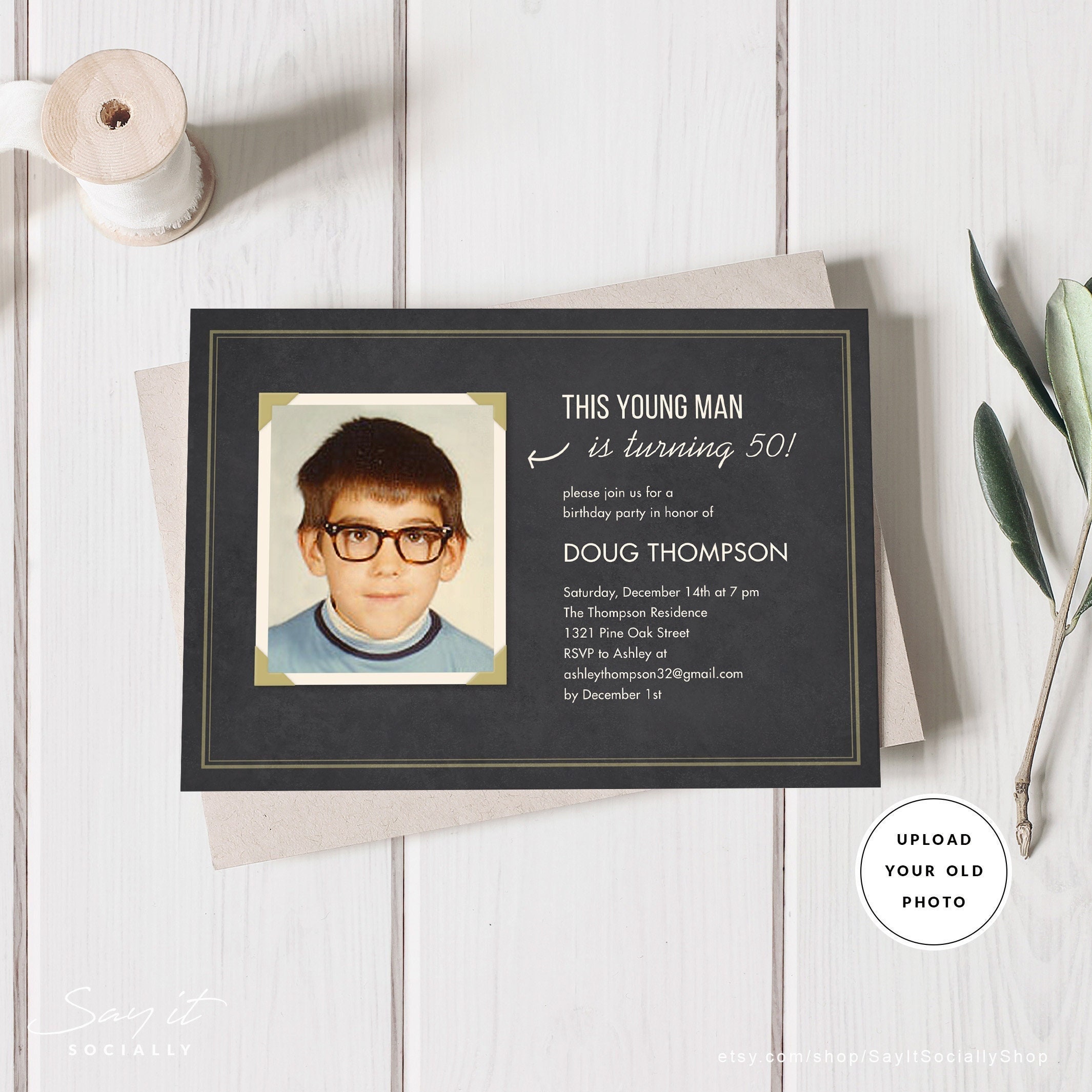 Funny Old Photo Birthday Invitations Template Printable - Etsy Funny Old Photo Birthday Invitations Template Printable - Etsy