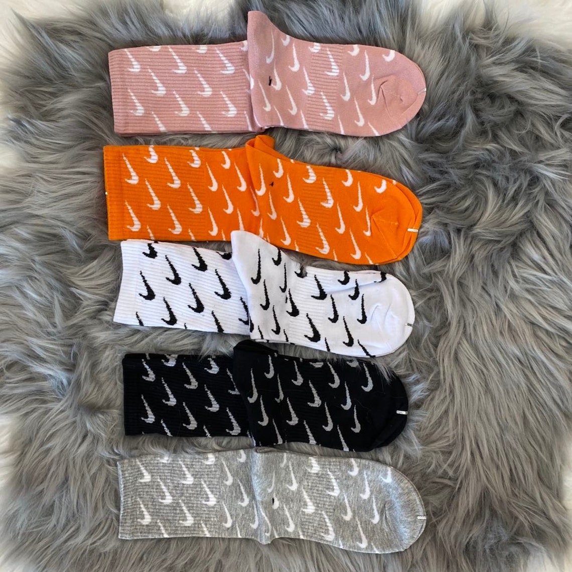 fluffy nike socks