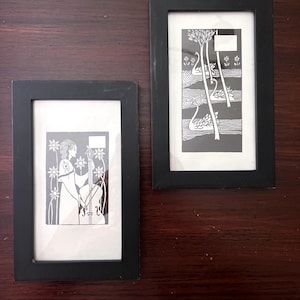 Aubrey Beardsley Art Nouveau Framed Prints - Set of 2