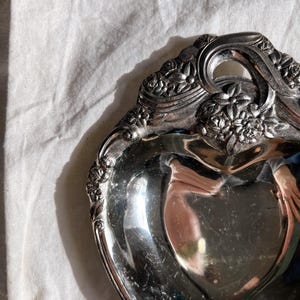 Vintage Silver Plated Heart-Shaped
