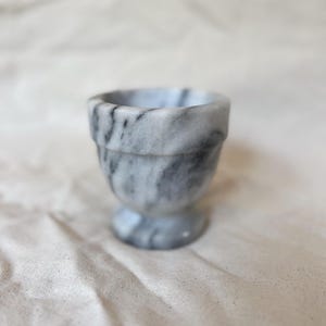 Mid-Century Vintage Thick White Marble Mortar