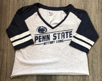 Women's Penn State Nittany Lions Cropped T-Shirt, Women's Penn State Nittany Lions Shirt, Penn State Cropped Shirt, Penn State Apparel