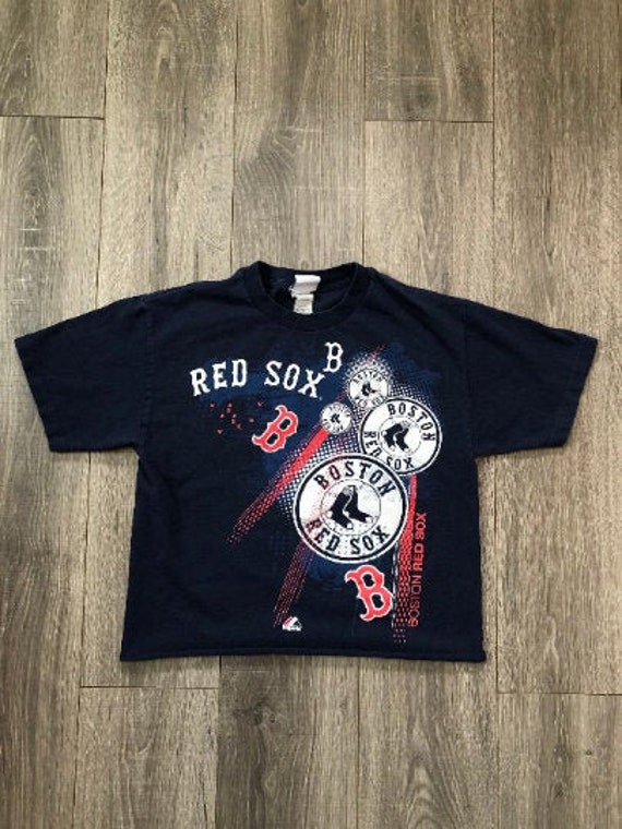 Vintage Boston Red Sox Baseball Shirt, Cropped Bos