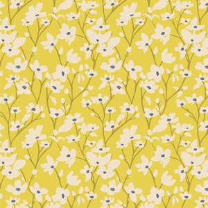 Fresh Linen by Katie O'shea for Art Gallery Fabrics, Dogwood Sunlight FRE32315, Sold in HALF yard Increments image 1