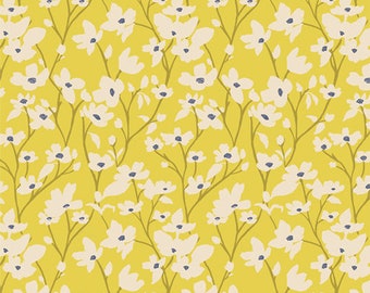 Fresh Linen by Katie O'shea for Art Gallery Fabrics,  Dogwood Sunlight FRE32315, Sold in HALF yard Increments