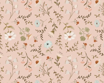 House and Home by Michal Marko for Poppie Cotton Fabrics, Meagan Blush HH22153, Modern Quilting Fabric, Sold in HALF yard Increments
