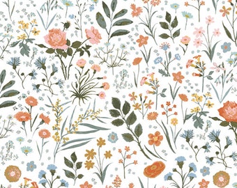 Florence, by Katarina Roccella for Art Gallery Fabrics, FLR33500 Primavera all’Alba, Quilting, Apparel Fabric, Sold in HALF yard Increments