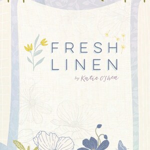 Fresh Linen by Katie O'shea for Art Gallery Fabrics, Dogwood Sunlight FRE32315, Sold in HALF yard Increments image 4