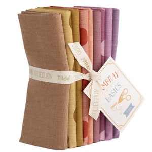 Tilda Seasonal Chambray AUTUMN HUES, Fat Quarter Bundle, 9 Fat Quarters, TIL 300220, Tilda Fabric