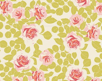 Cultivate Collection by Bonnie Christine for Art Gallery Fabrics, CUL-8678 Pruning Roses Citrus, Sold in HALF yard Increments