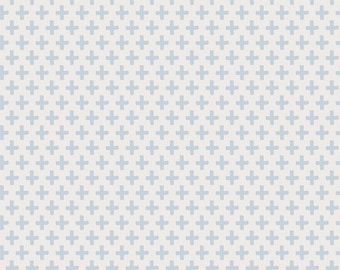 True Blue Collection by Maureen Cracknell for Art Gallery Fabrics, Crisscross Blue TBL89505, Floral Fabric, Sold in HALF yard Increments