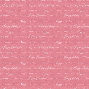 Wintertale By Katarina Roccella for Art Gallery Fabrics, WNT12256 Happy Holidays, Quilting and Apparel Fabric, Sold in HALF yard Increments