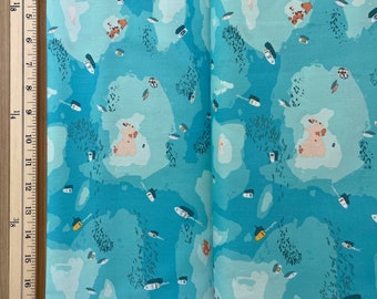 Art Gallery Fabrics, Capri Collection Regata CPR32779, by Katarina Roccella, Sold in HALF yard Increments