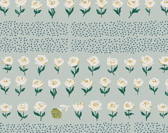 Mayfair Collection by Amy Sinibaldi for Art Gallery Fabrics, MAF79211 Hyde Park Fresh, Floral Fabric, Sold in HALF yard Increments