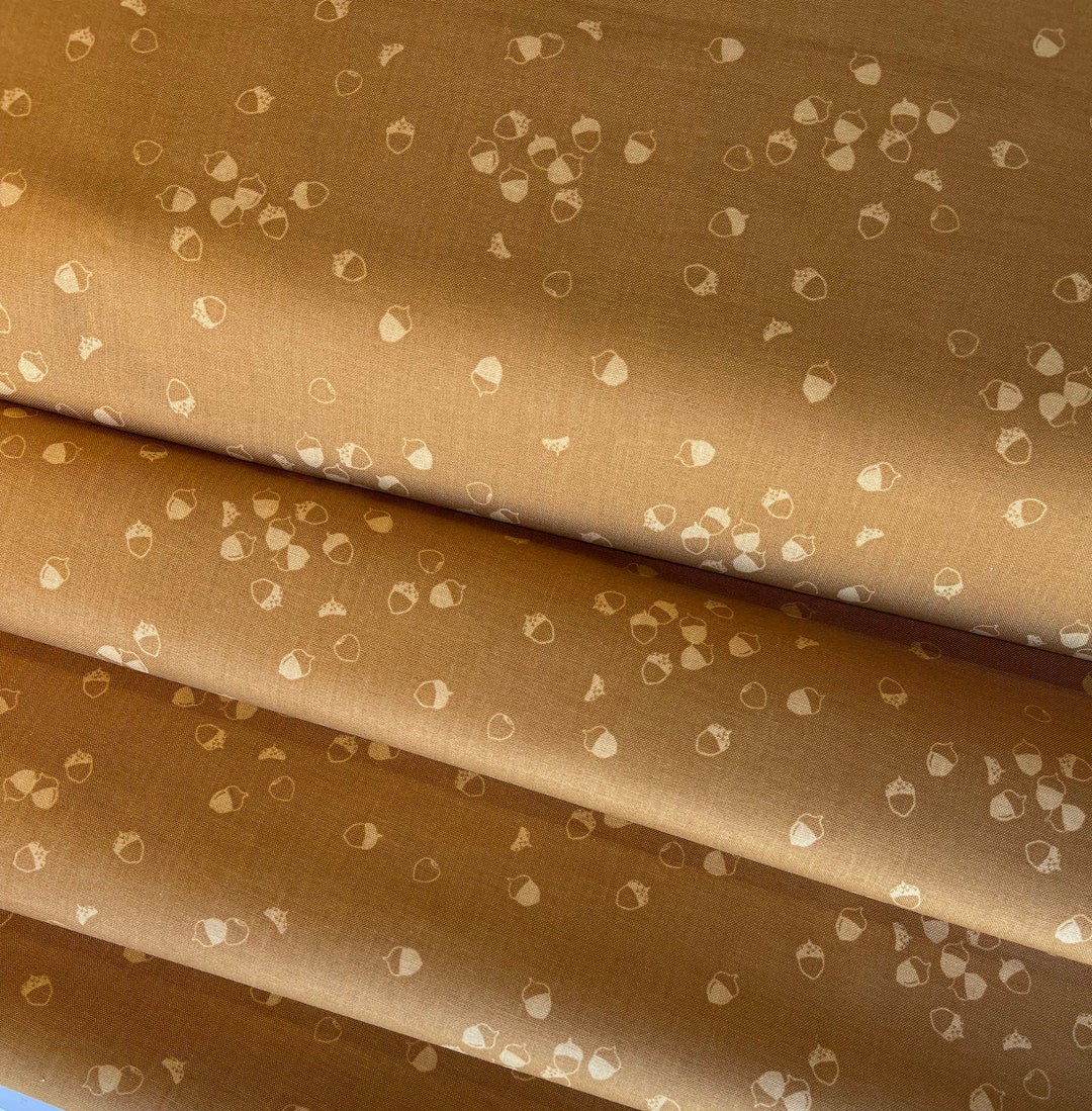 Lucky Charms Basics by Ghazal Razavi for FIGO Fabric, Rust Acorn 92003