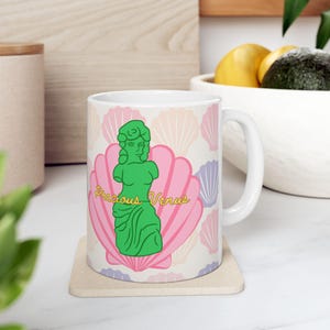 Taza de cerámica Venus de Milo, artículos de merchandising inspirados en Los Simpson, regalos satíricos para amantes de las bebidas calientes, tazas para chocolate caliente, té y café