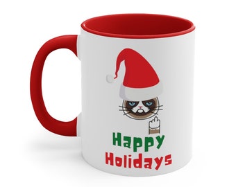 Merry F$cking Christmas Mug Rude Funny Christmas Mugs Santa Claus Xmas 