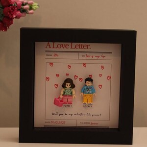 Personalisierte "Ein Liebesbrief" Lego Art | Benutzerdefiniertes Beziehungsgeschenk für Paare | Unikat / Hochzeitsgeschenk |  Geschenk für Sie/Ihn
