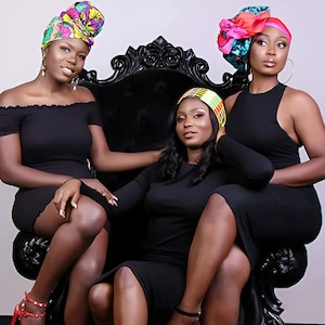 Head Scarf for Women Headbands African Head Wraps Ankara Hair Accessories