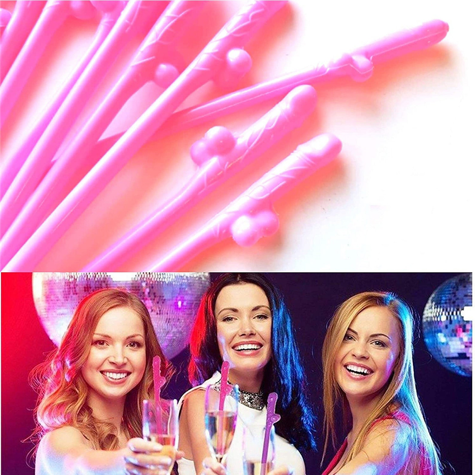 Bachelorette Party Decorations Naughty Straws I PACK OF 12 I Etsy