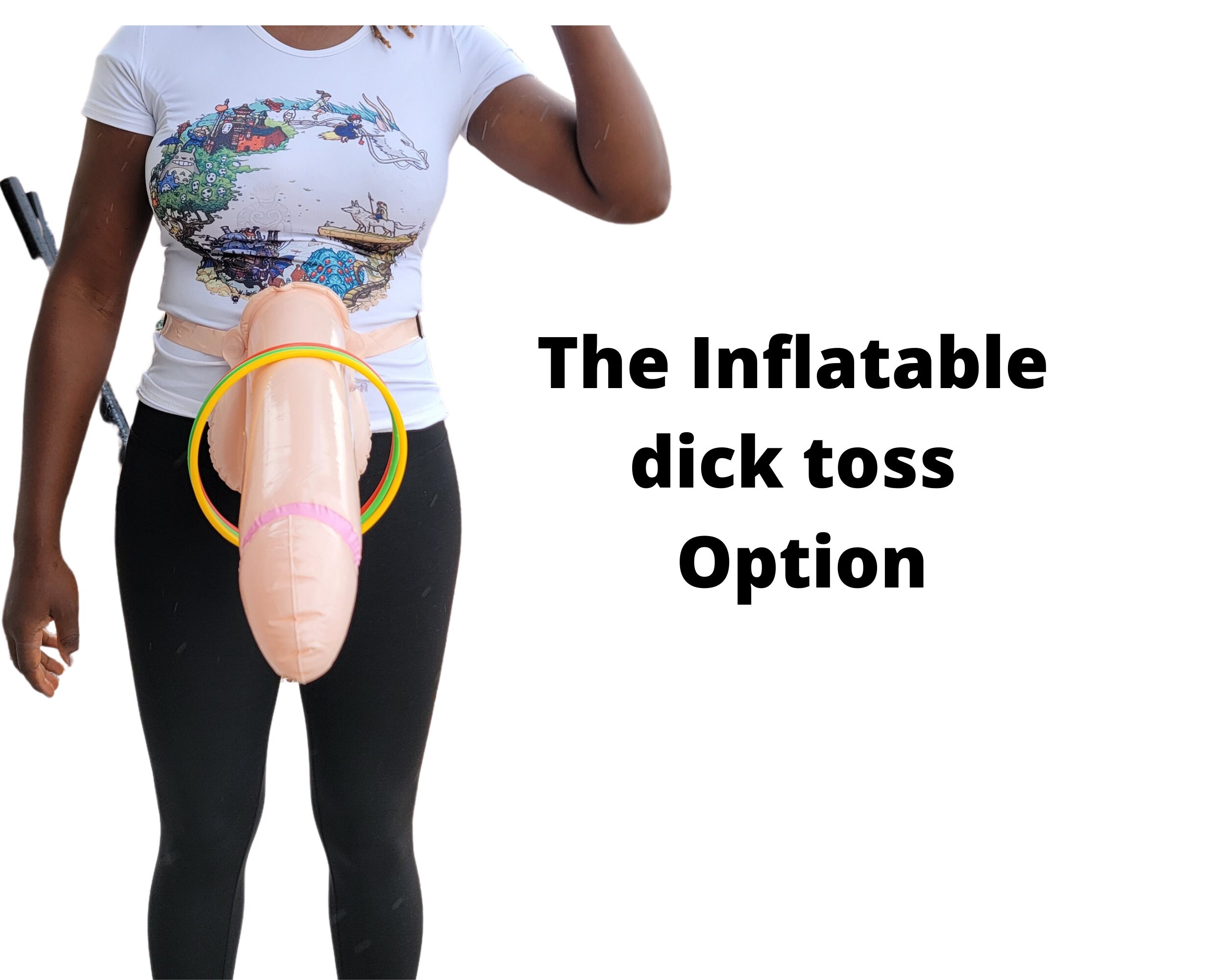 Bachelorette Party Dick Head Hoopla Penis Ring Toss Inflatable - Etsy