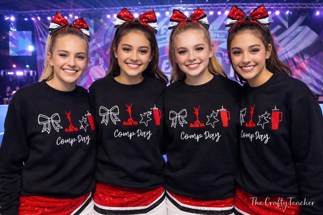 Comp Day Embroidered Cheerleading Sweatshirt / Hoodie / Tee - Etsy