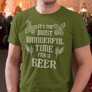 Funny Ugly Christmas shirt For Man, Beer Lover Gift, Craft Beer Shirt, Home Brewer Shirt, Unisex Softstyle T-Shirt
