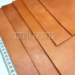 Premium Cowhide Tooling Crafts Leather Veg Tan Full Grain Natural & Saddle Tan 2.5mm