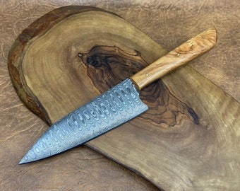 Handmade Damascus Steel Medium Kitchen Chef Beautiful Gift 25cm K1