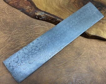 Hand forged Damascus Steel Billet Bar 25x5cm Premium Quality Raindrop