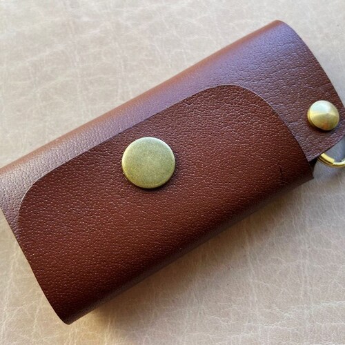Handmade Real Leather Key Organizer Holder Pouch Premium Etsy