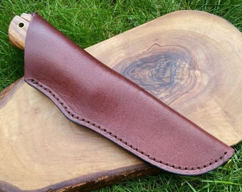 Premium handgemaakte leren schede voor Scout Bush Craft Camping Jacht Cadeau 23 cm