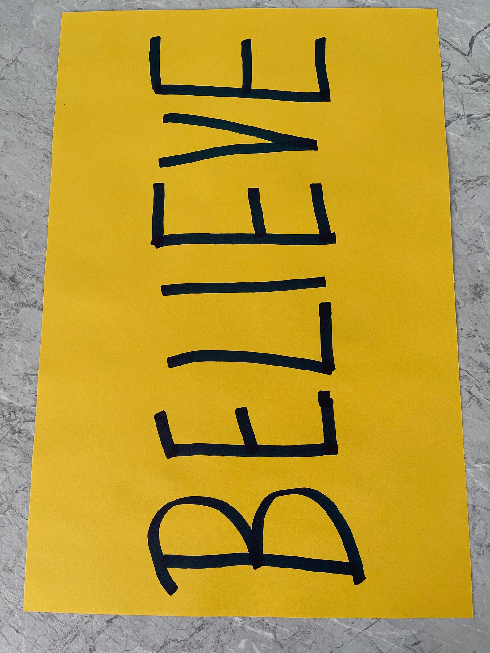 Ted Lasso Believe Sign to scale | Etsy